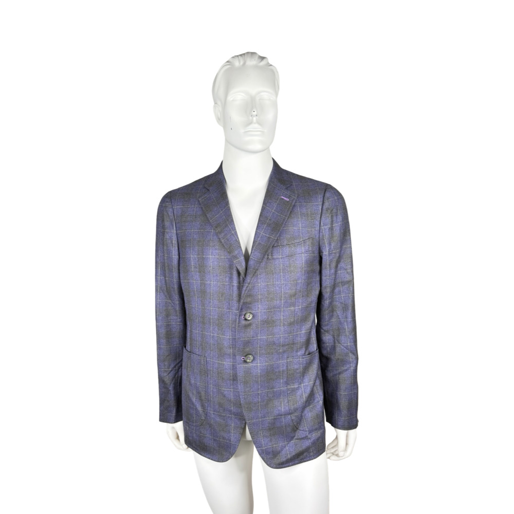 Scott McClelland for Isaia Men's Plaid Wool Sport Coat Sz. 45R
